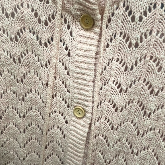 New alice McCALL Women's Cream and Pink Knit Cardigan - Picture 6 of 8